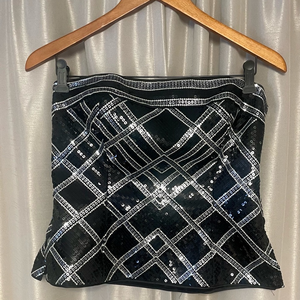 Super stylish sequins bustier from White House, Black market